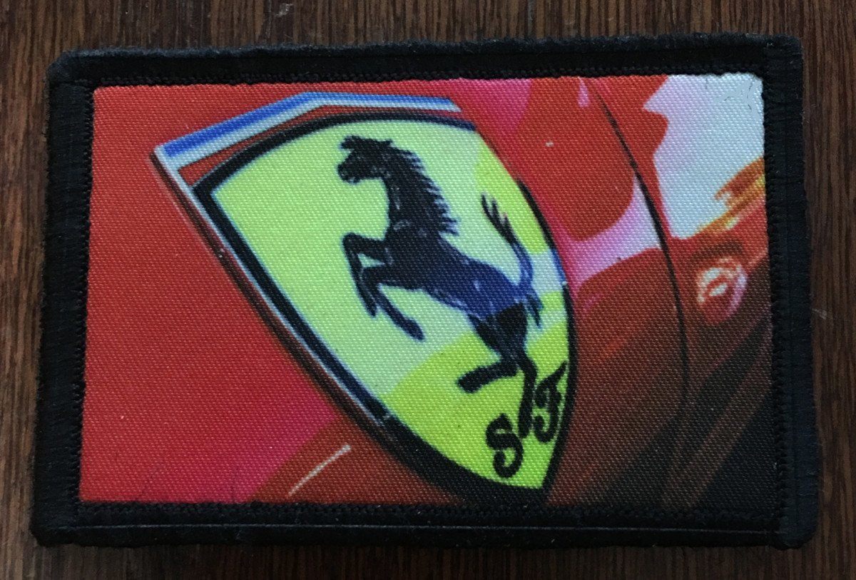 Ferrari Logo Morale Patch Morale Patches Redheaded T Shirts