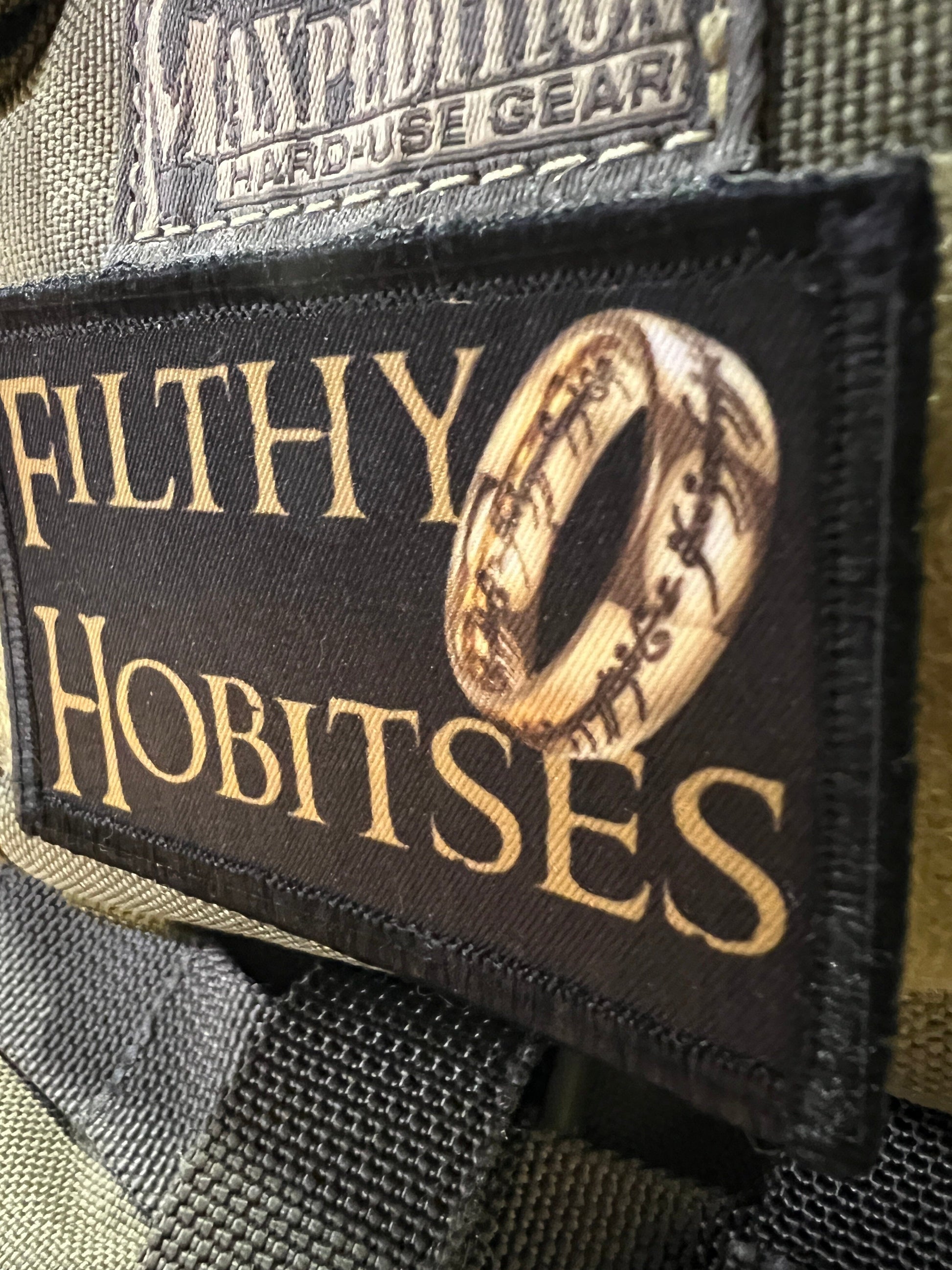 Filthy Hobitses Lord of the Rings Morale Patch Morale Patches Redheaded T Shirts