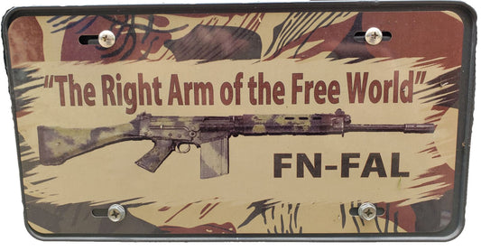 FN FAL License Plate license plate Redheaded T Shirts 