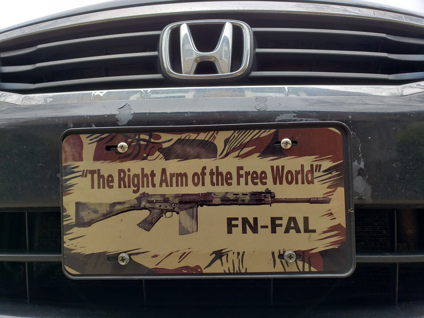 FN FAL License Plate license plate Redheaded T Shirts