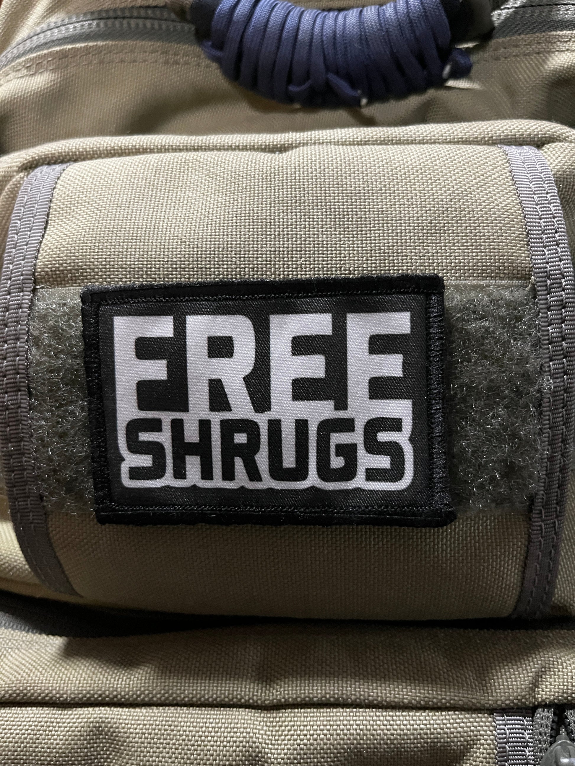 Free Shrugs Morale Patch Morale Patches Redheaded T Shirts