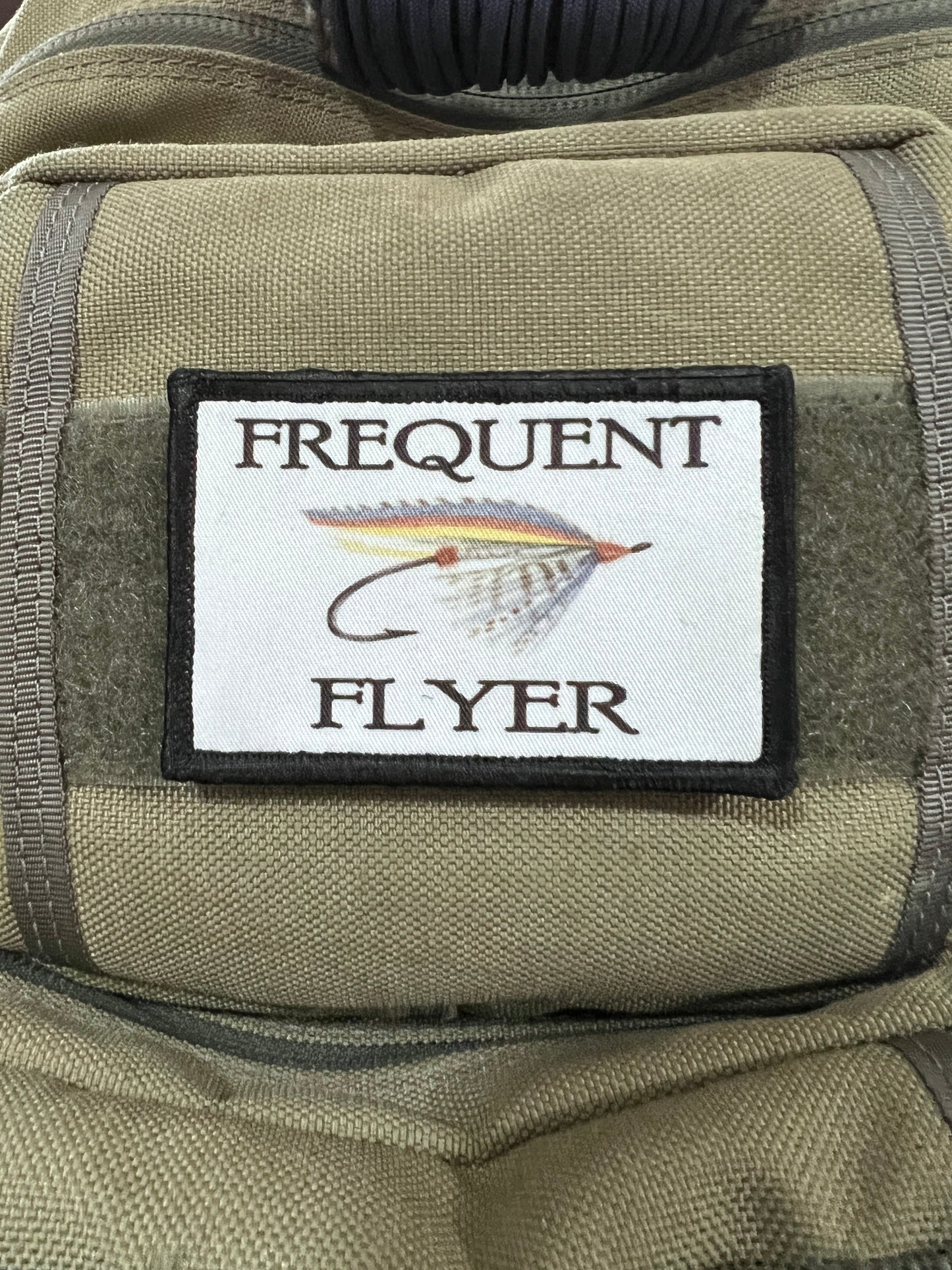 Frequent Flyer Fly Fishing Morale Patch Morale Patches Redheaded T Shirts