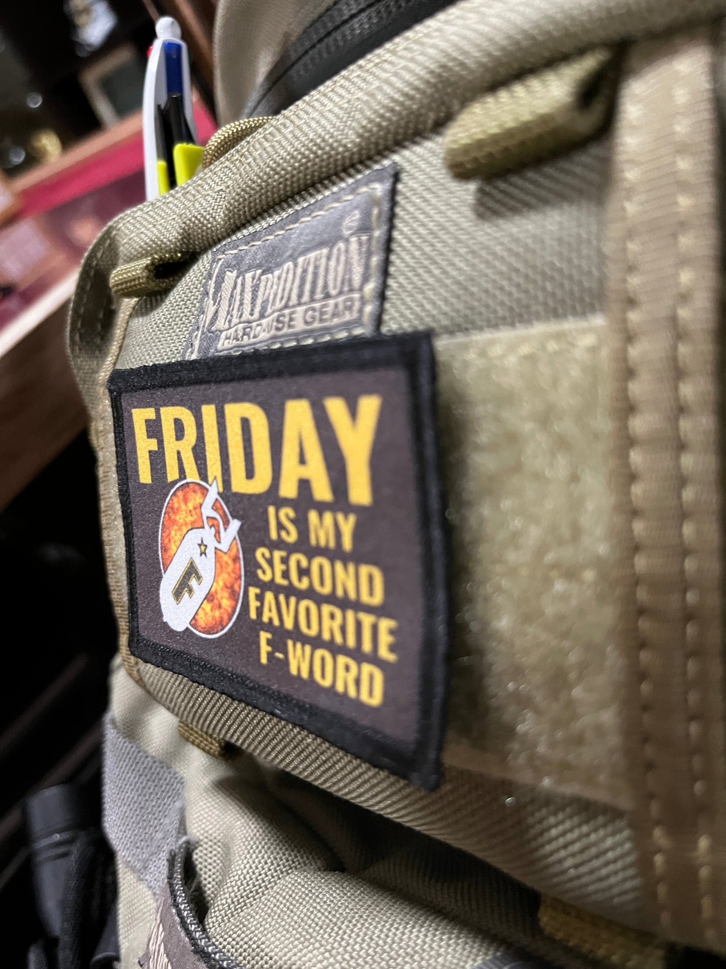 Friday is my Second Favorite F-Word Morale Patch Morale Patches Redheaded T Shirts