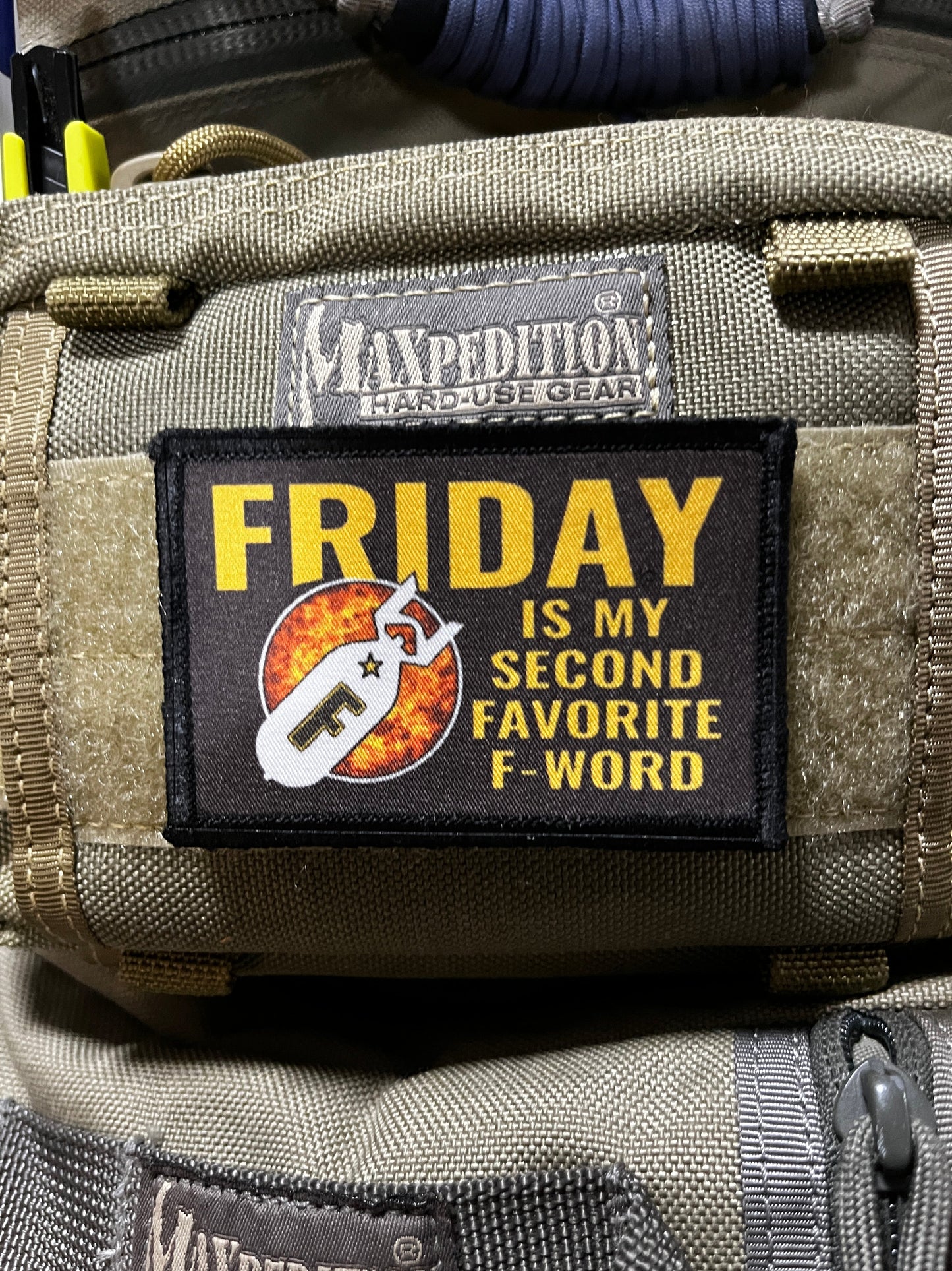 Friday is my Second Favorite F-Word Morale Patch Morale Patches Redheaded T Shirts