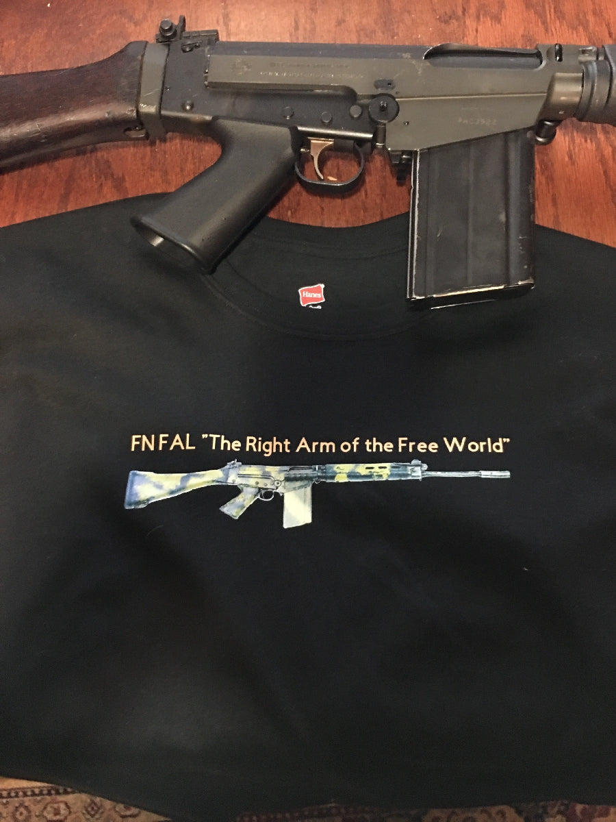 FULL COLOR Rhodesian FN FAL T Shirt T Shirts Redheaded T Shirts 