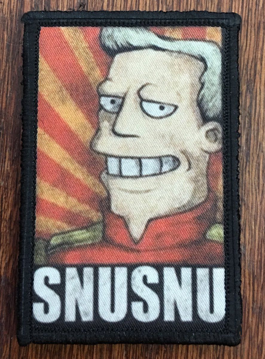 Futurama Snu Snu Morale Patch Morale Patches Redheaded T Shirts