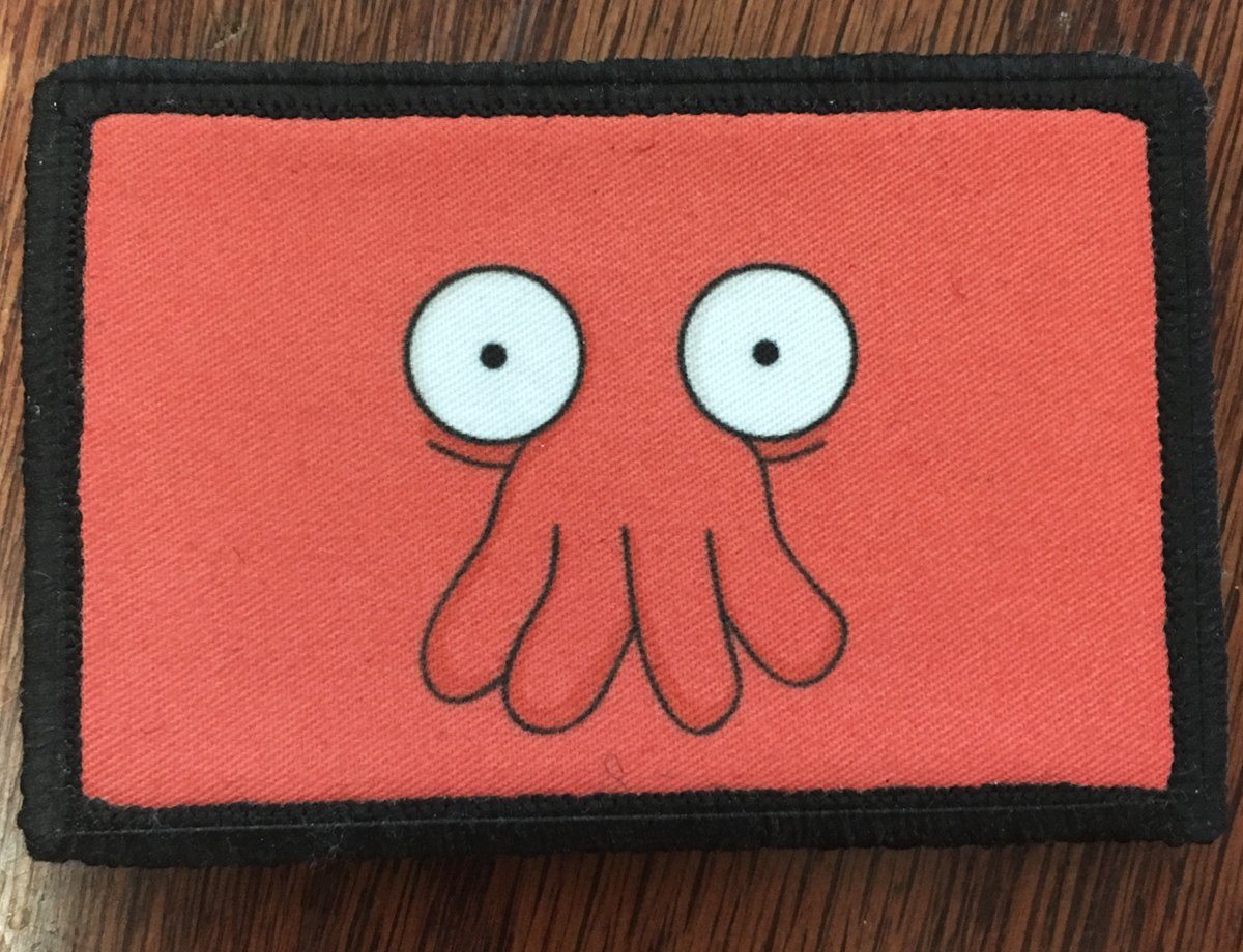 Futurama Zoidberg Morale Patch Morale Patches Redheaded T Shirts