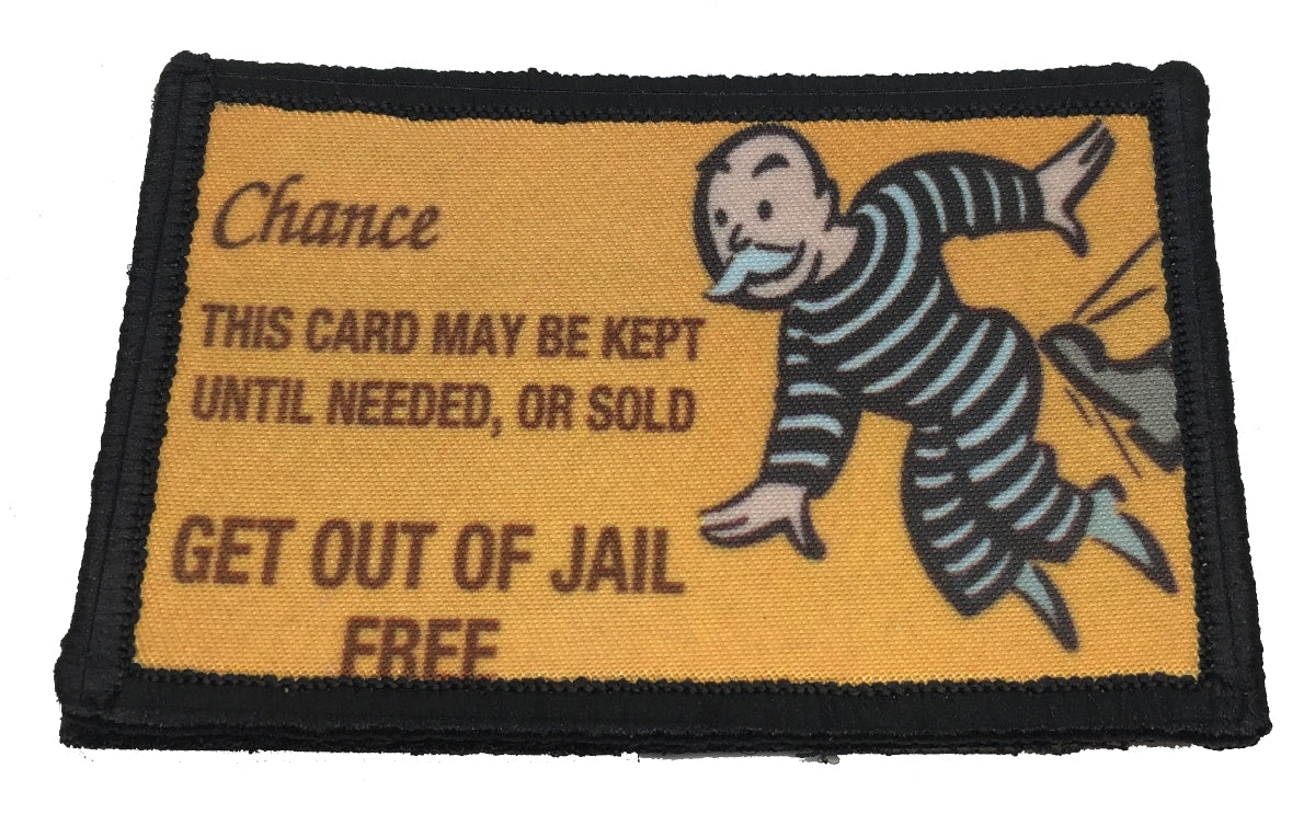 Get Out Of Jail Free Card Morale Patch Morale Patches Redheaded T Shirts