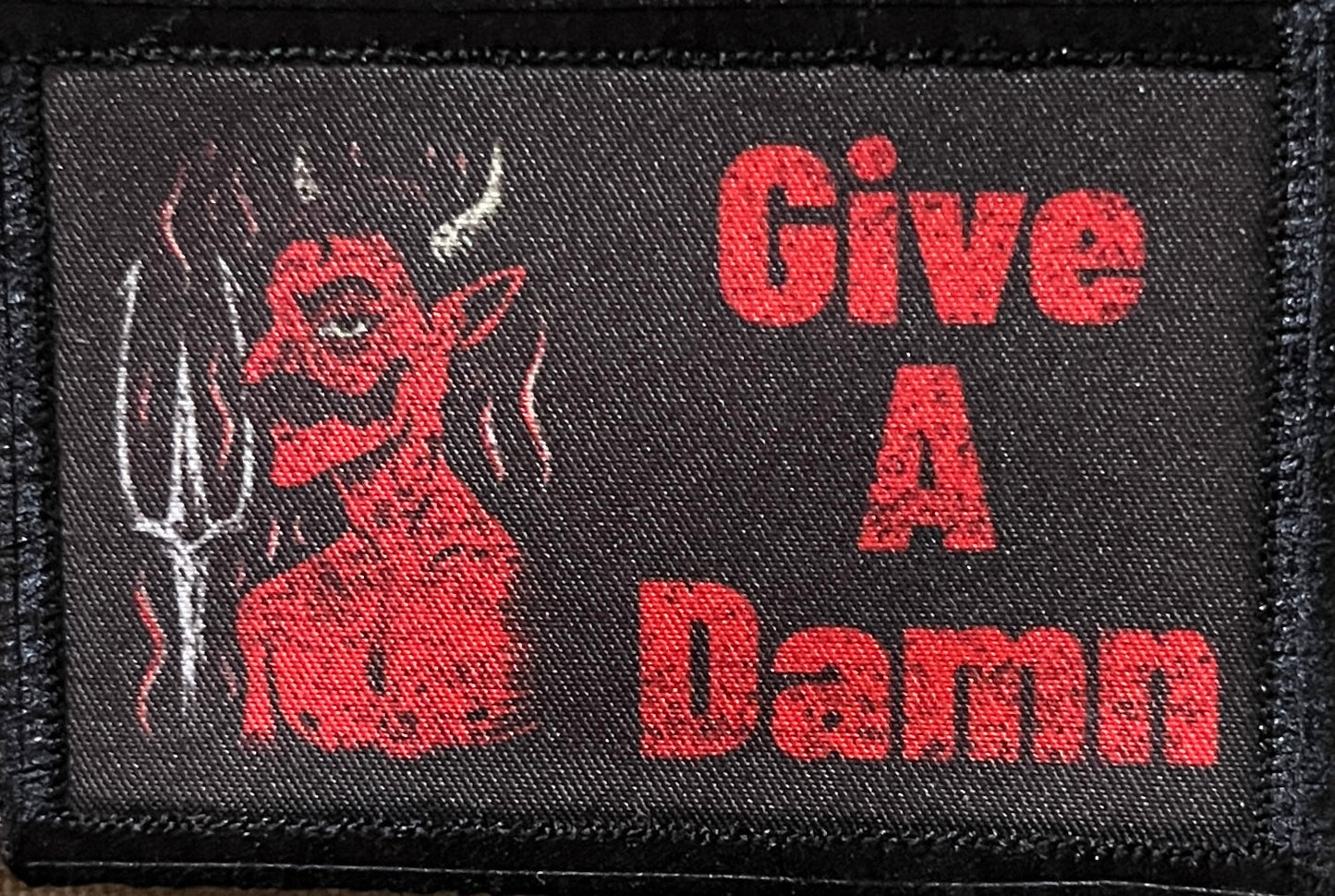 Give A Damn Morale Patch Morale Patches Redheaded T Shirts