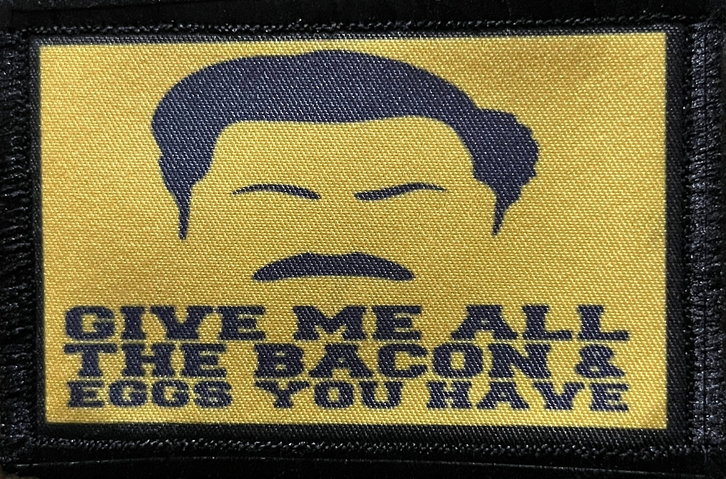 Give Me All The Bacon And Eggs You Have Morale Patch Morale Patches Redheaded T Shirts