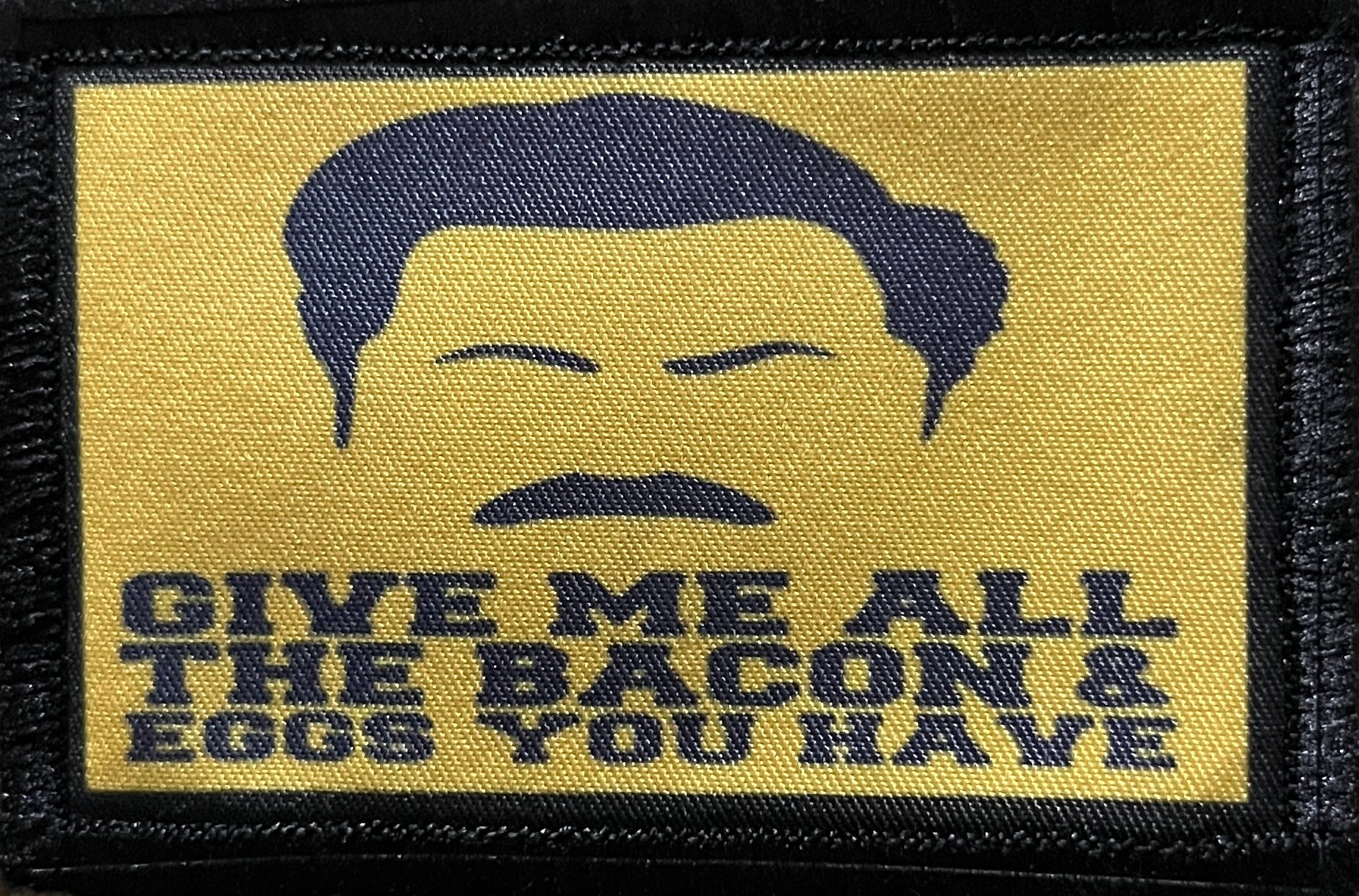 Give Me All The Bacon And Eggs You Have Morale Patch Morale Patches Redheaded T Shirts