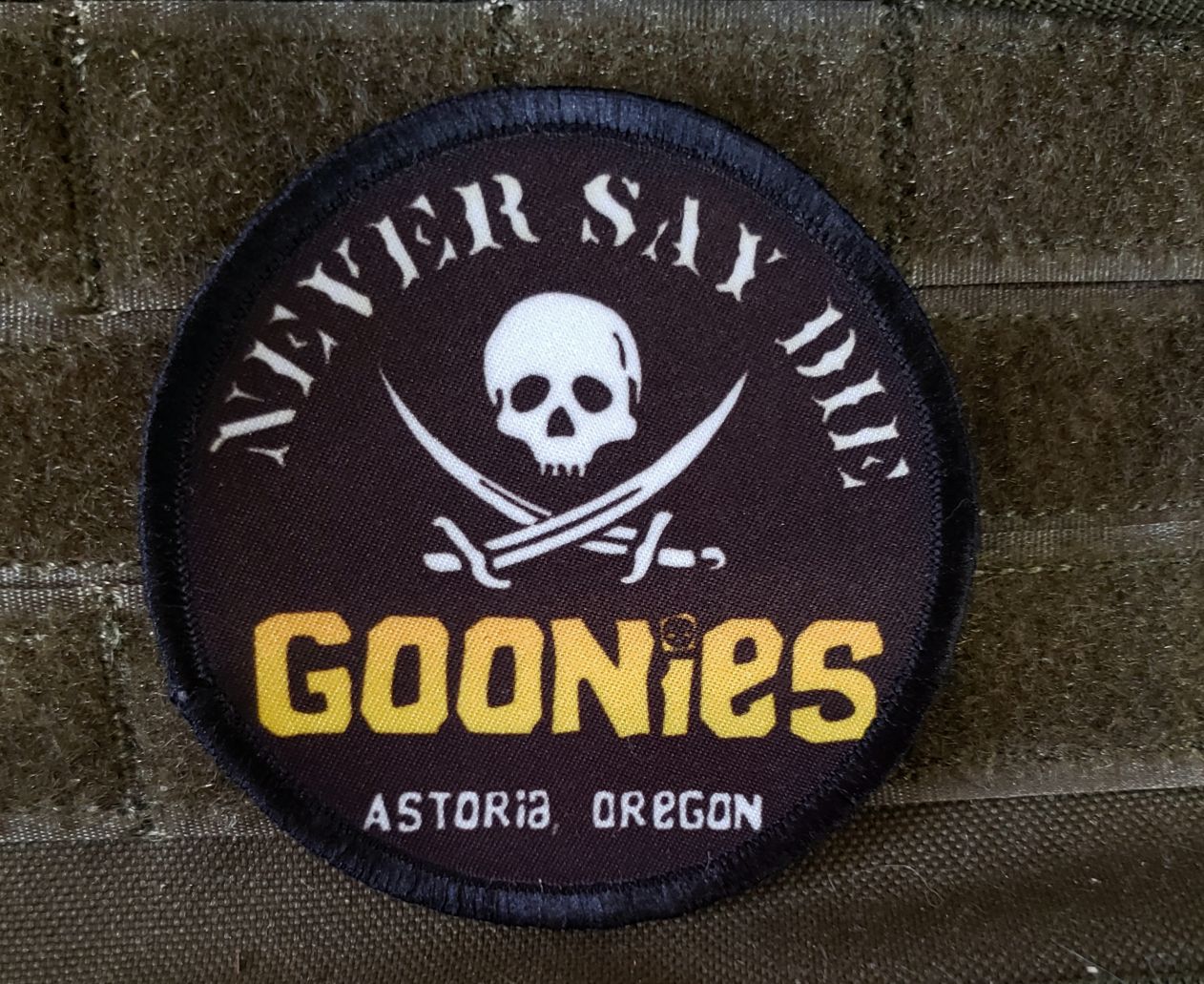 Goonies Movie Never Say Die Morale Patch Morale Patches Redheaded T Shirts