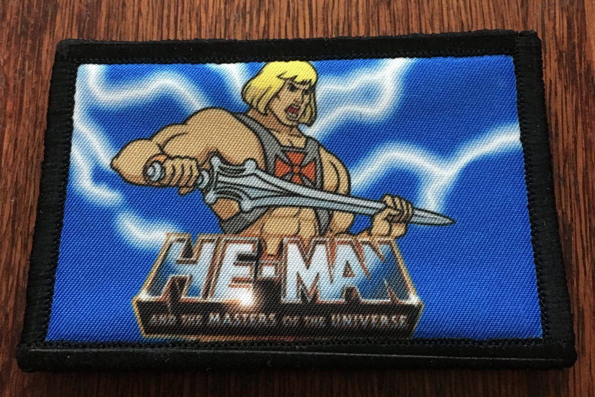 He-Man Masters of the Universe Morale Patch Morale Patches Redheaded T Shirts