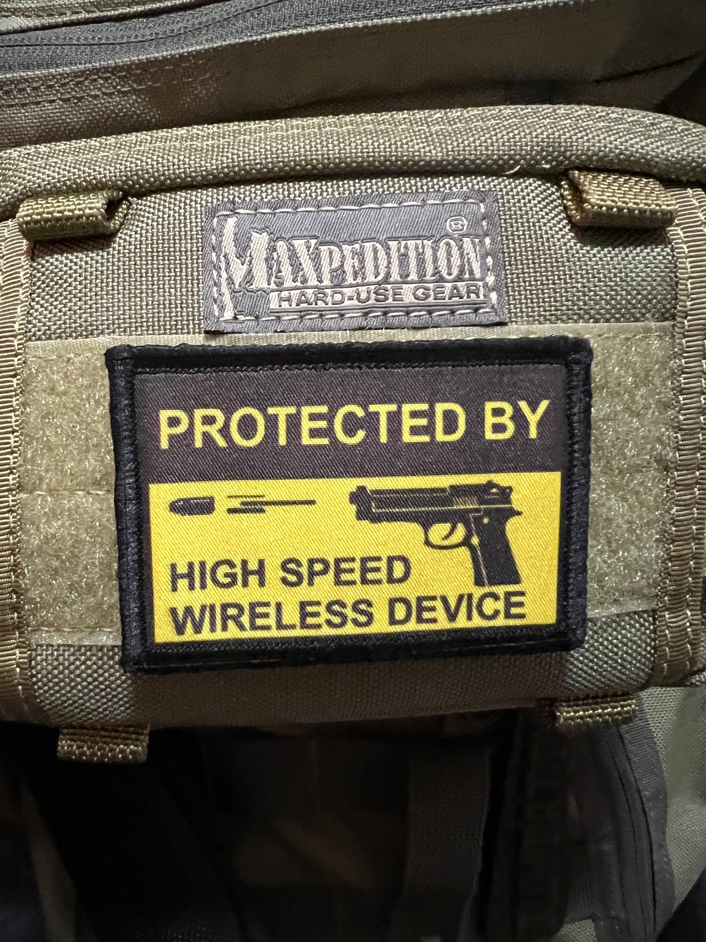 High Speed Wireless Device Morale Patch Morale Patches Redheaded T Shirts