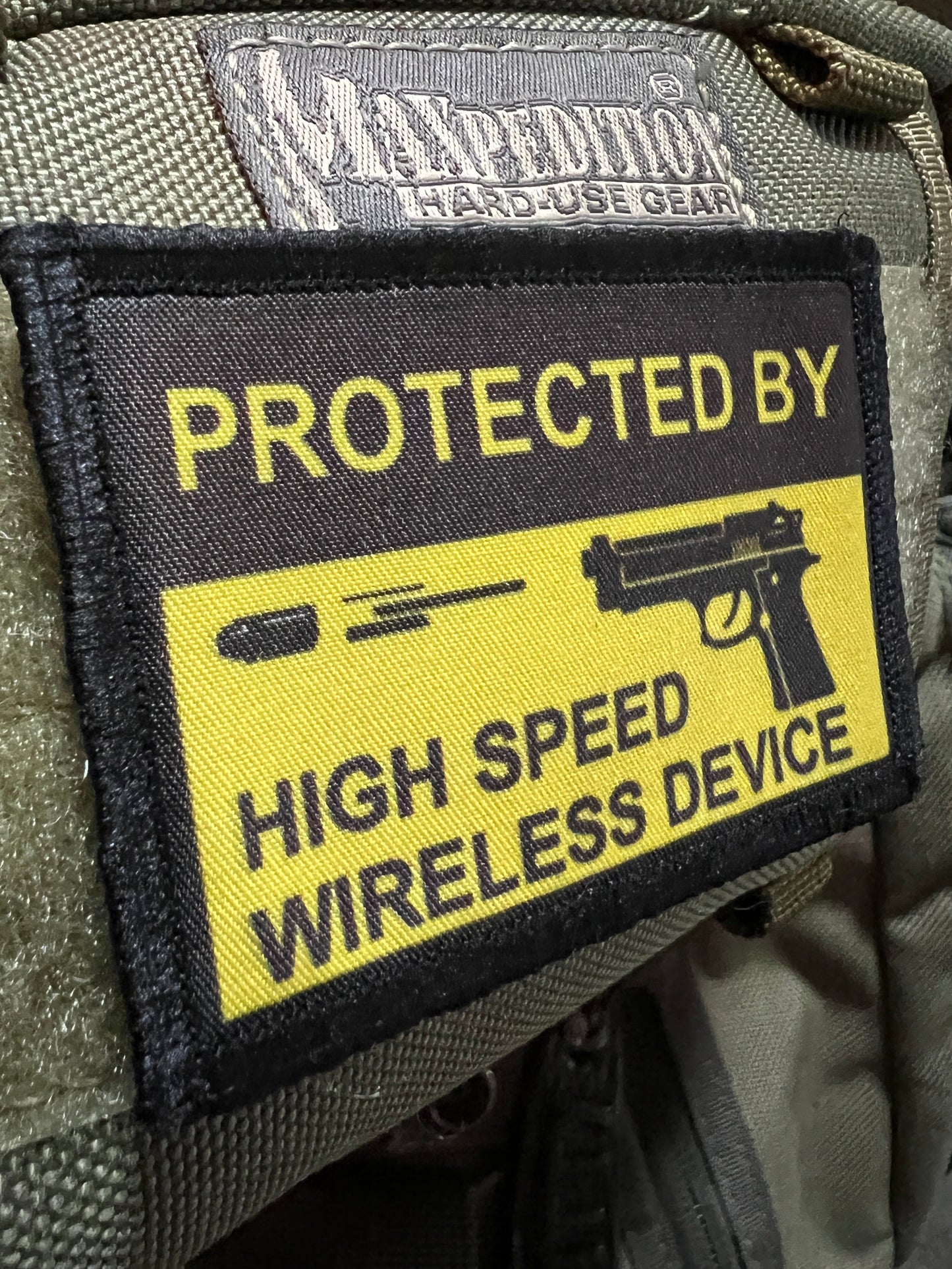 High Speed Wireless Device Morale Patch Morale Patches Redheaded T Shirts