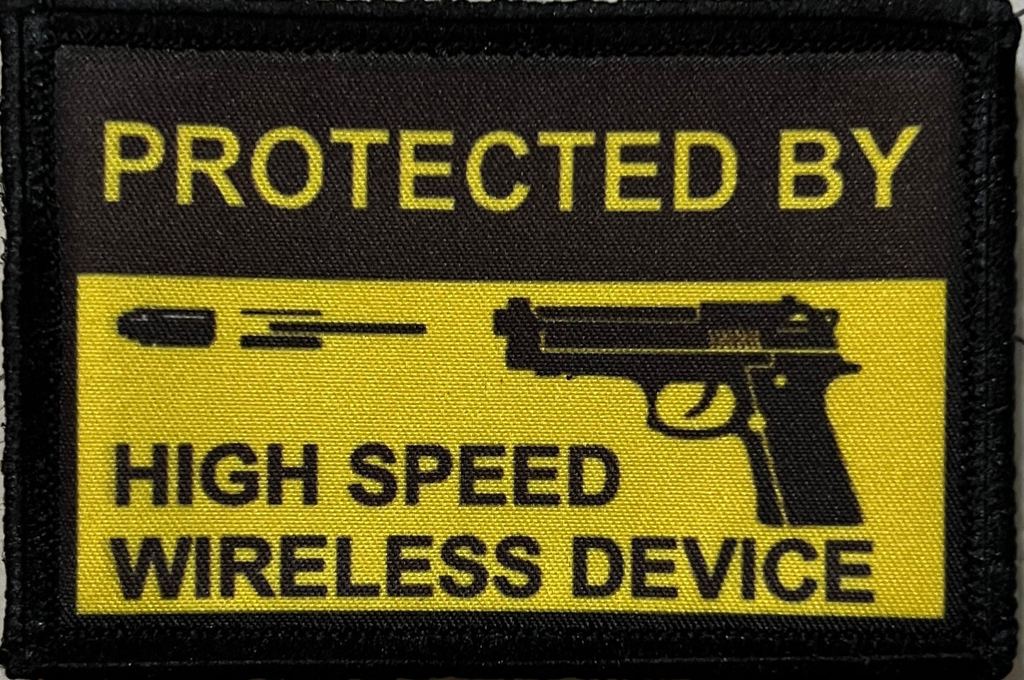 High Speed Wireless Device Morale Patch Morale Patches Redheaded T Shirts