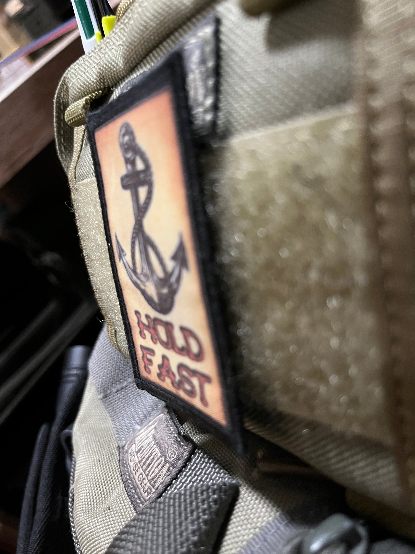 Hold Fast Anchor Tattoo Morale Patch Morale Patches Redheaded T Shirts