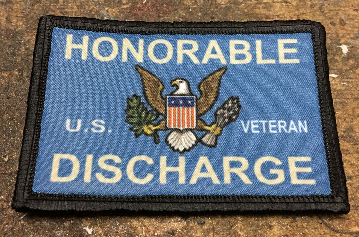 Honorable Discharge USA Veteran Morale Patch Morale Patches Redheaded T Shirts