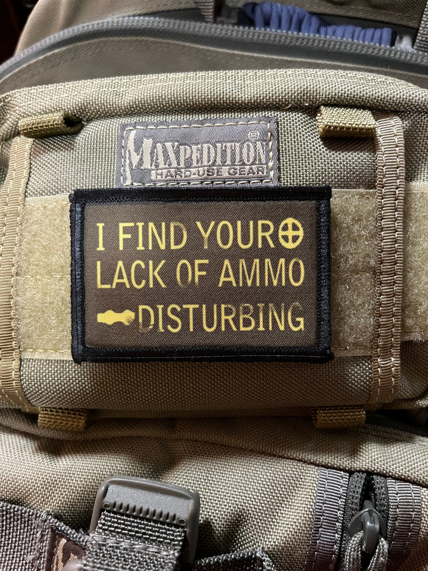 I Find Your Lack of Ammo Disturbing Morale Patch Morale Patches Redheaded T Shirts 