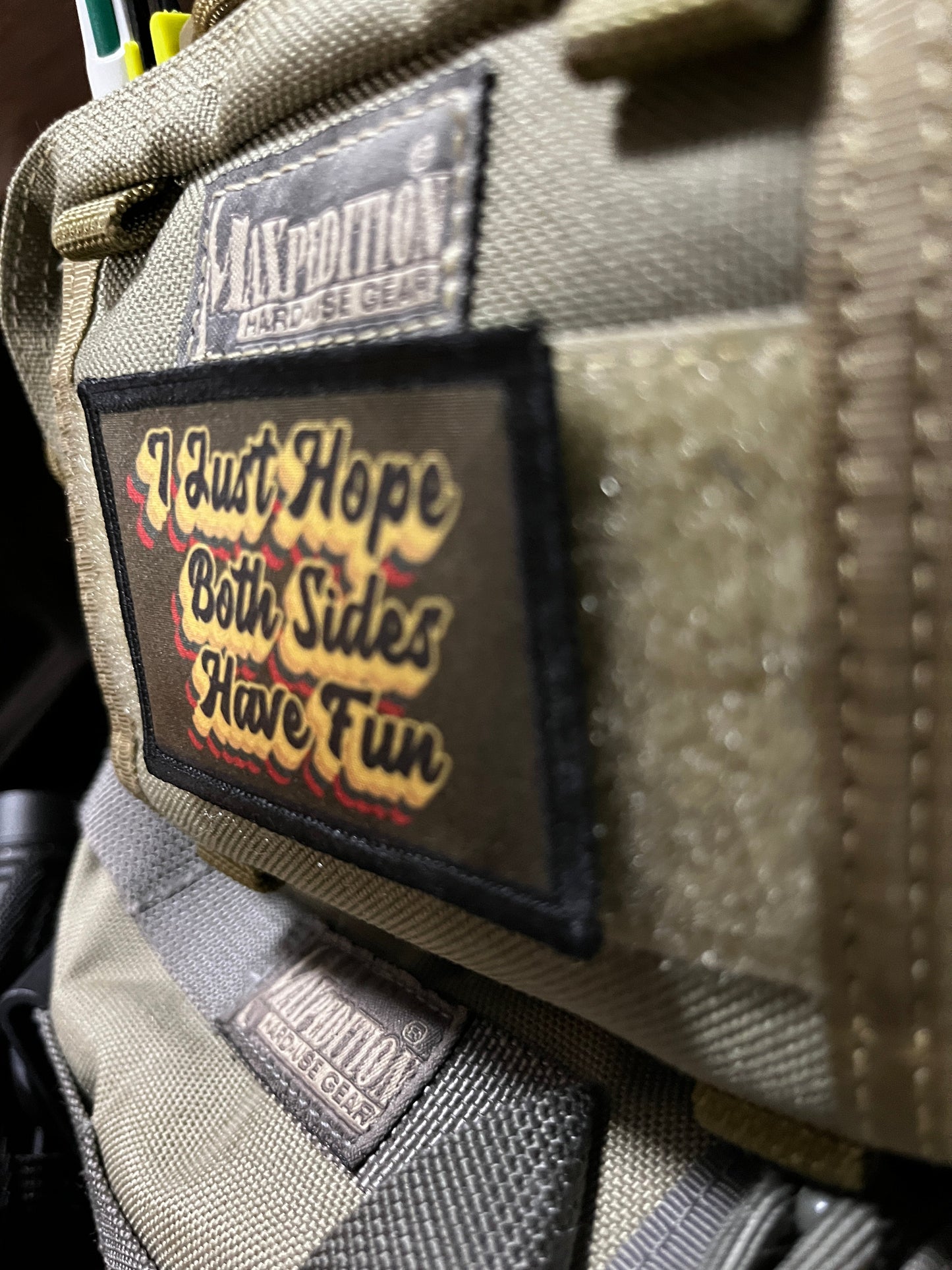 I Just Hope Both Sides Have Fun Morale Patch Morale Patches Redheaded T Shirts