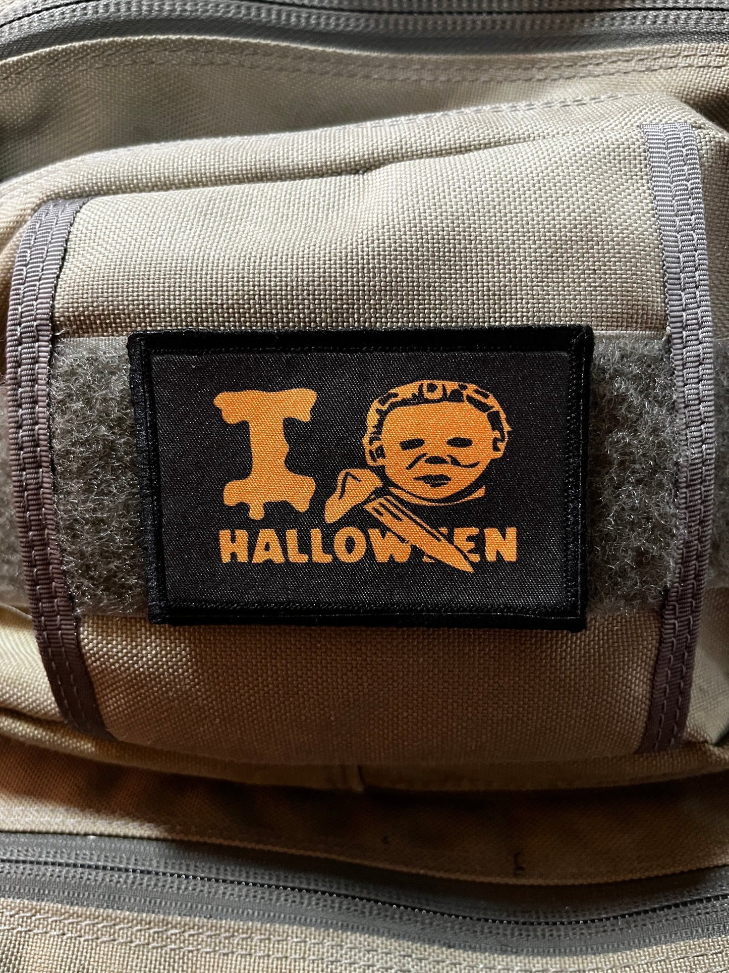 I Love Halloween Michael Myers Morale Patch Morale Patches Redheaded T Shirts