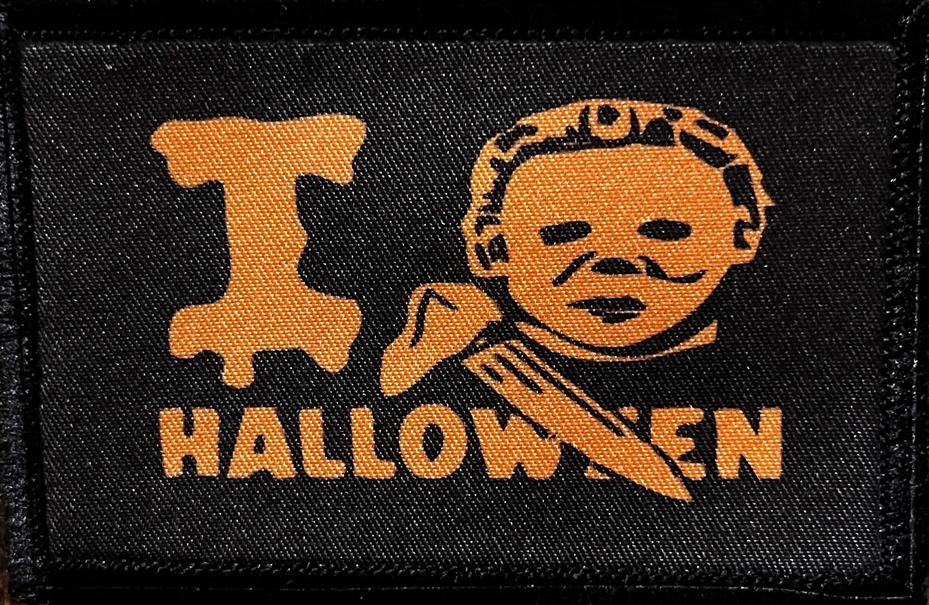 I Love Halloween Michael Myers Morale Patch Morale Patches Redheaded T Shirts