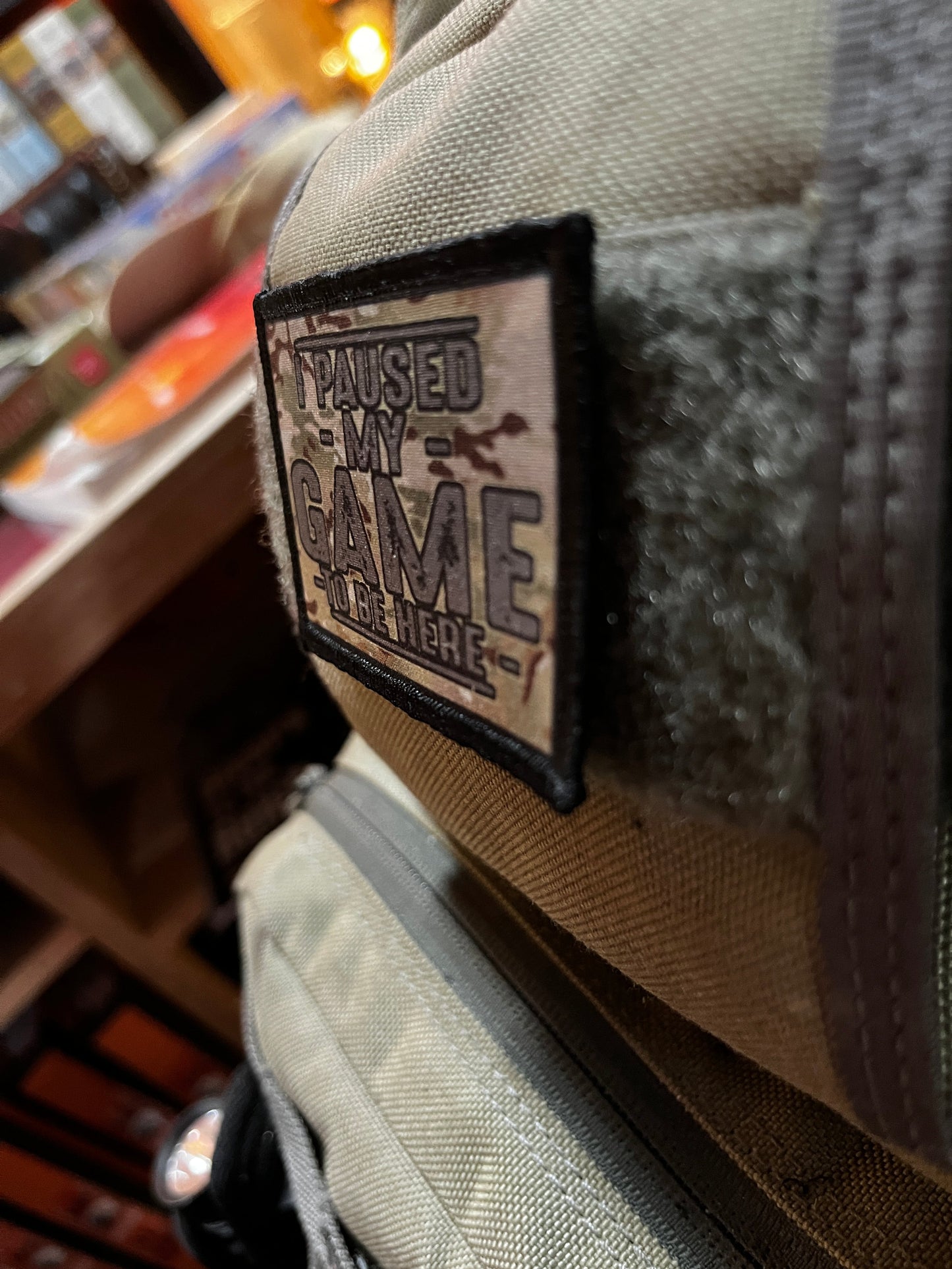 I Paused My Game to Be Here Morale Patch Morale Patches Redheaded T Shirts