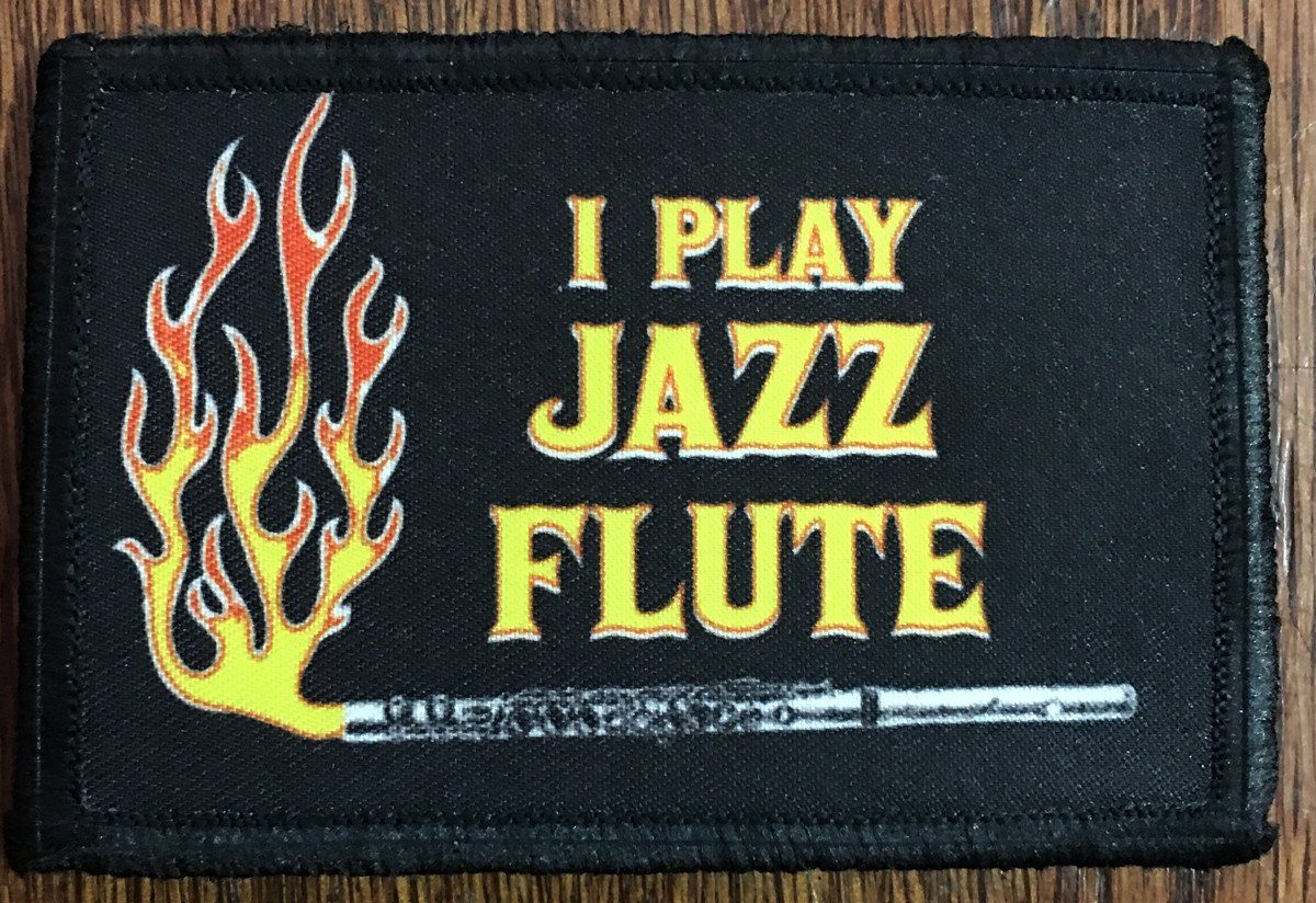 I Play Jazz Flute Anchorman Movie Morale Patch Morale Patches Redheaded T Shirts