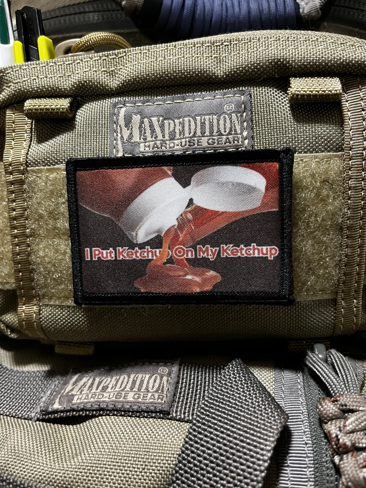 I Put Ketchup on My Ketchup Morale Patch Morale Patches Redheaded T Shirts