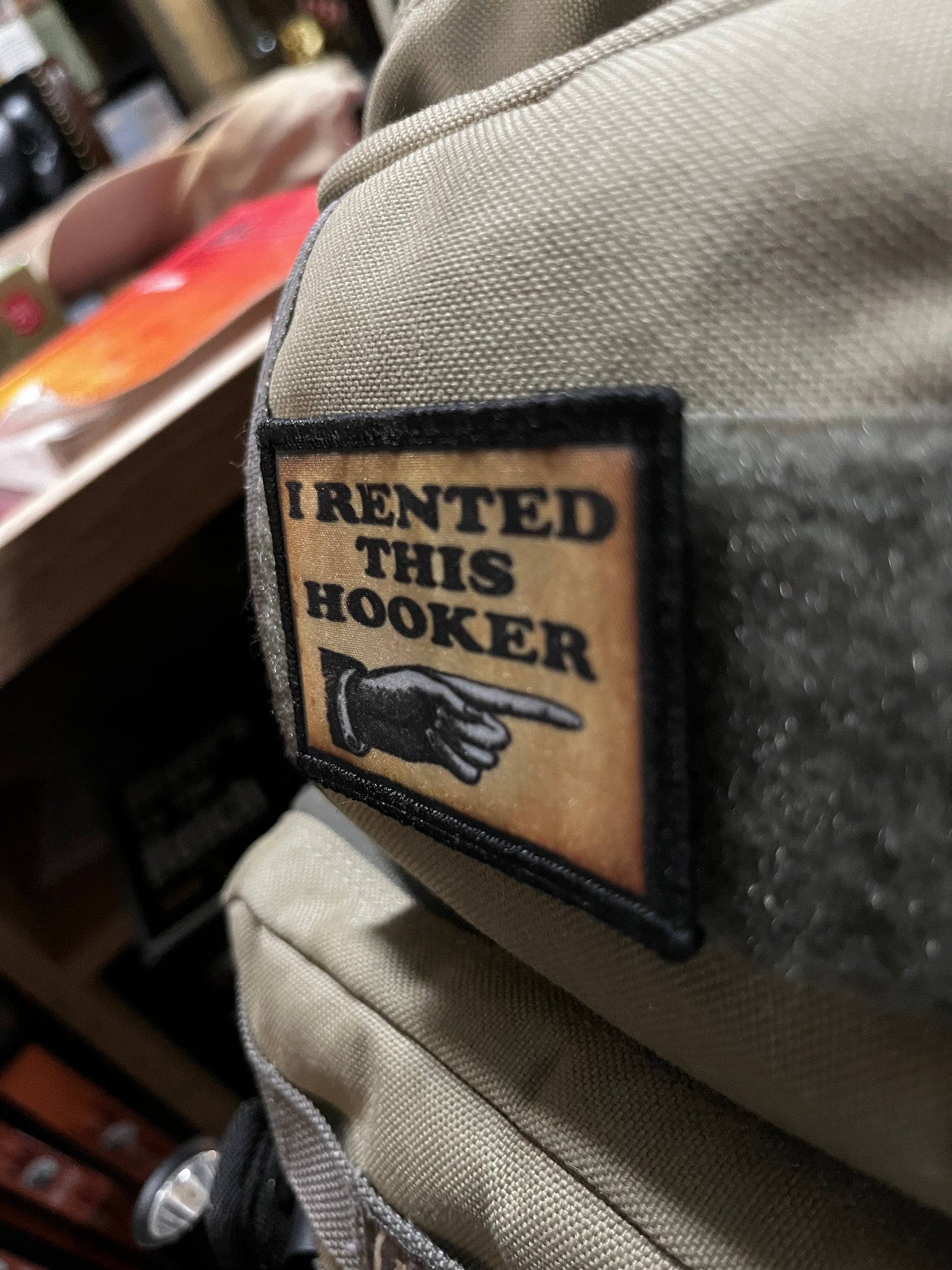 I Rented This Hooker Morale Patch Morale Patches Redheaded T Shirts
