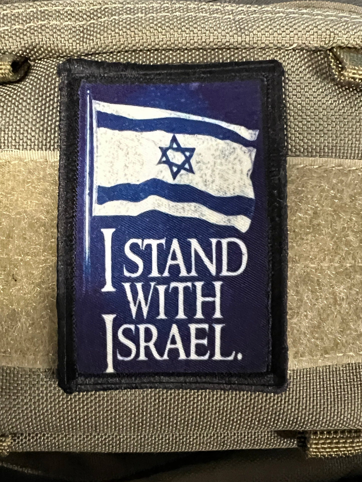 I Stand with Israel Velcro Morale Patch