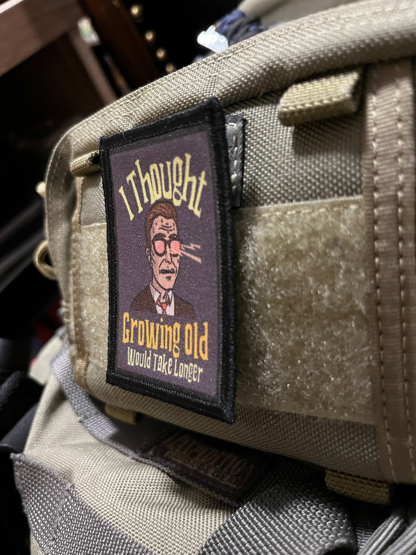 I Thought Growing Old Would Take Longer Morale Patch Morale Patches Redheaded T Shirts