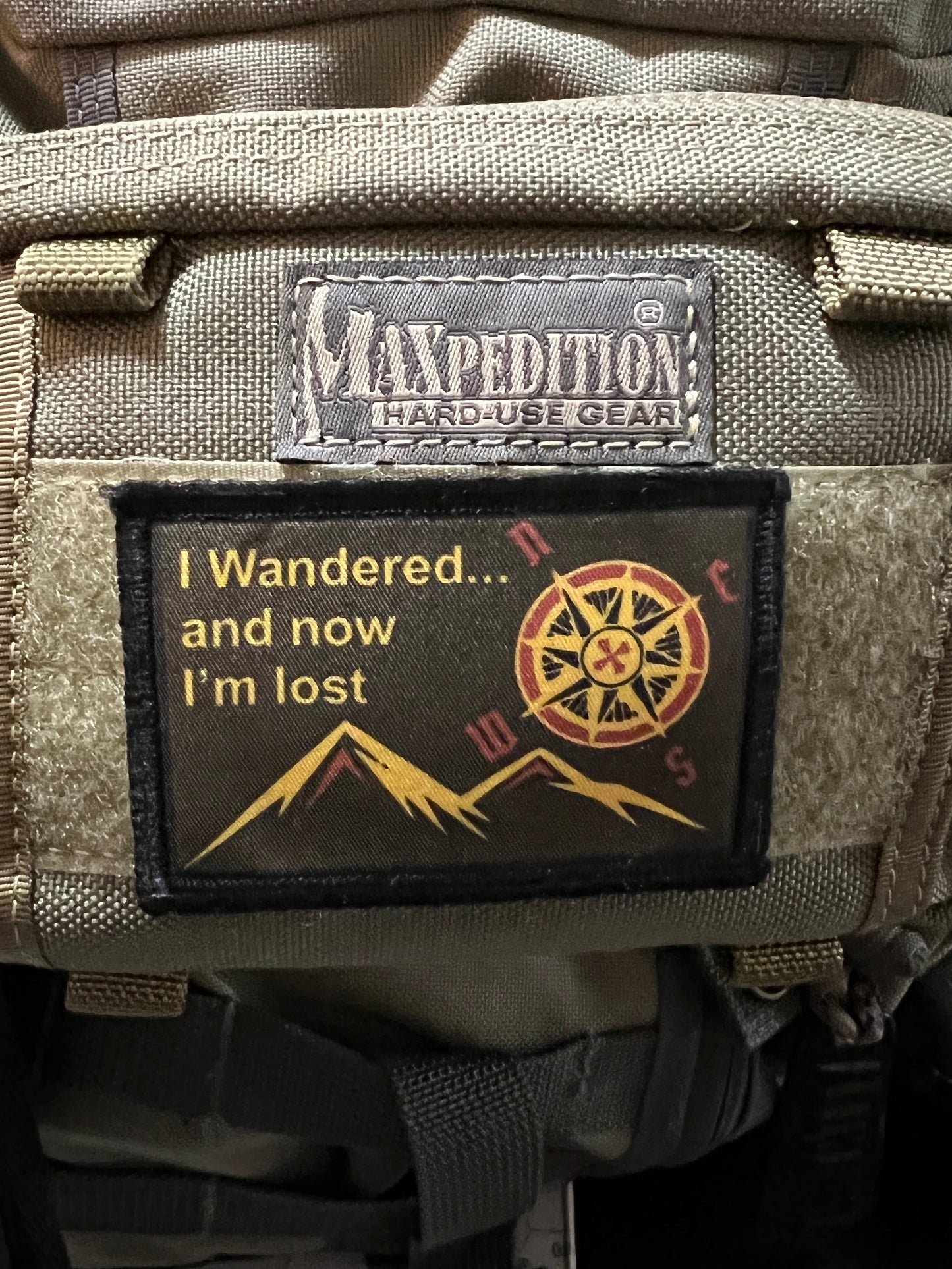 I Wandered... and Now I'm Lost Morale Patch Morale Patches Redheaded T Shirts