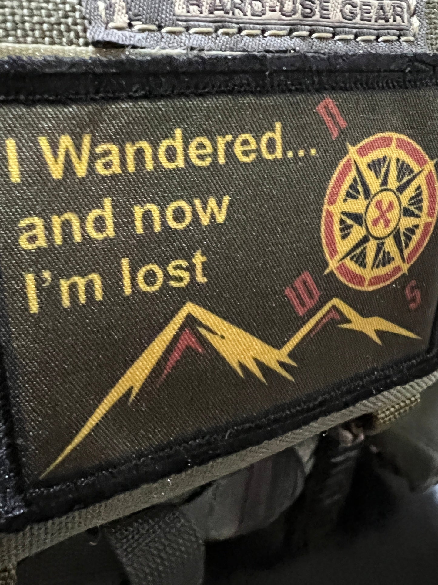 I Wandered... and Now I'm Lost Morale Patch Morale Patches Redheaded T Shirts