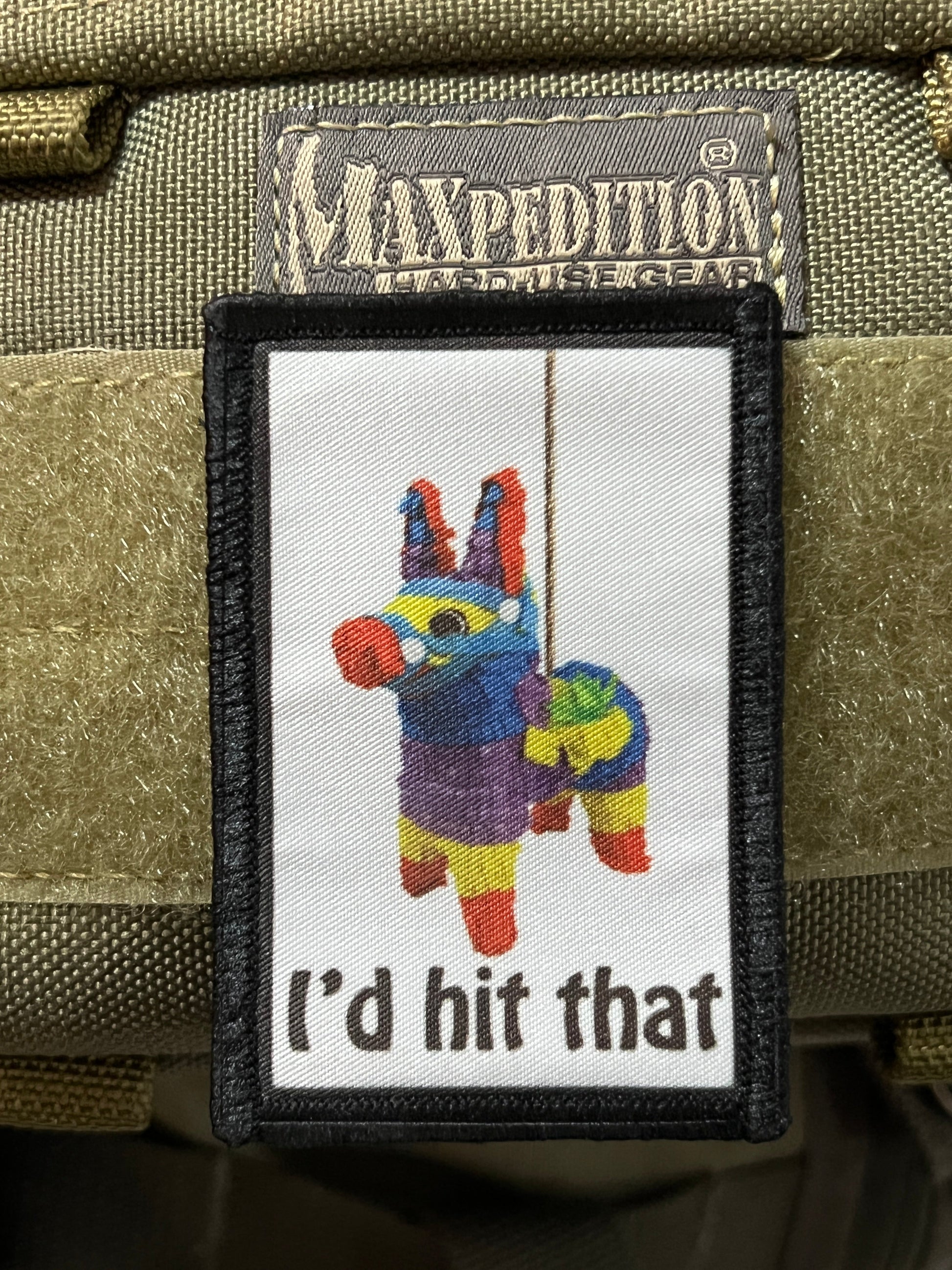 I'd Hit That Pinata Morale Patch Morale Patches Redheaded T Shirts