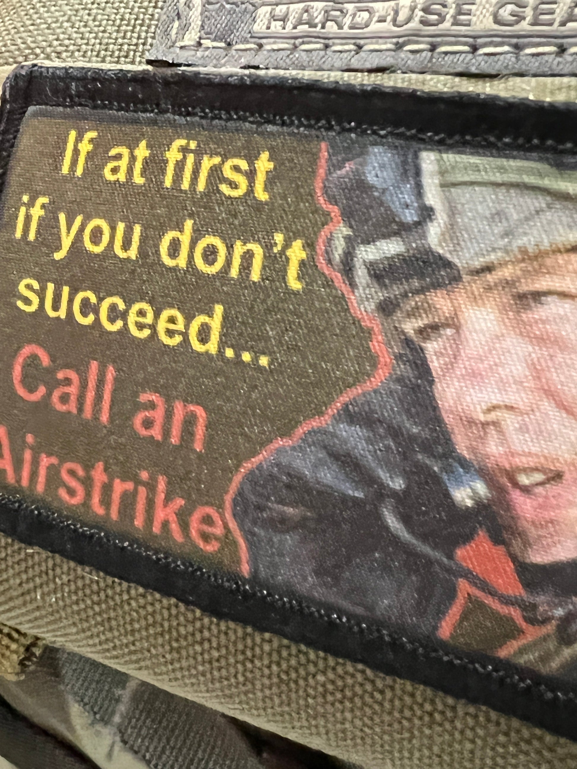 If You Don't Succeed... Call an Airstrike Morale Patch Morale Patches Redheaded T Shirts