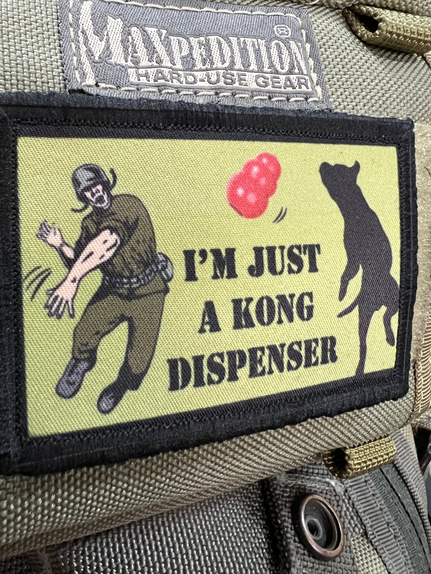I'm Just A Kong Dispenser K9 Morale Patch Morale Patches Redheaded T Shirts