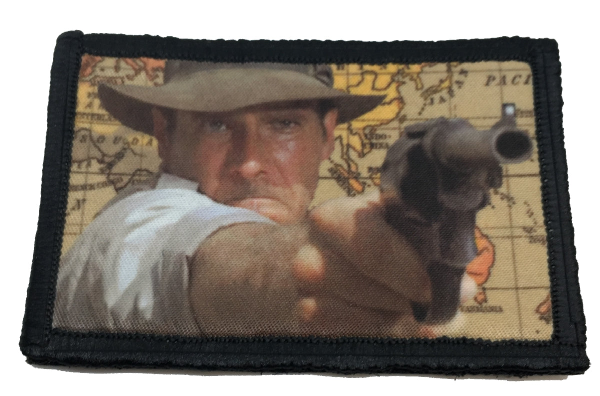Indiana Jones Revolver Morale Patch Morale Patches Redheaded T Shirts
