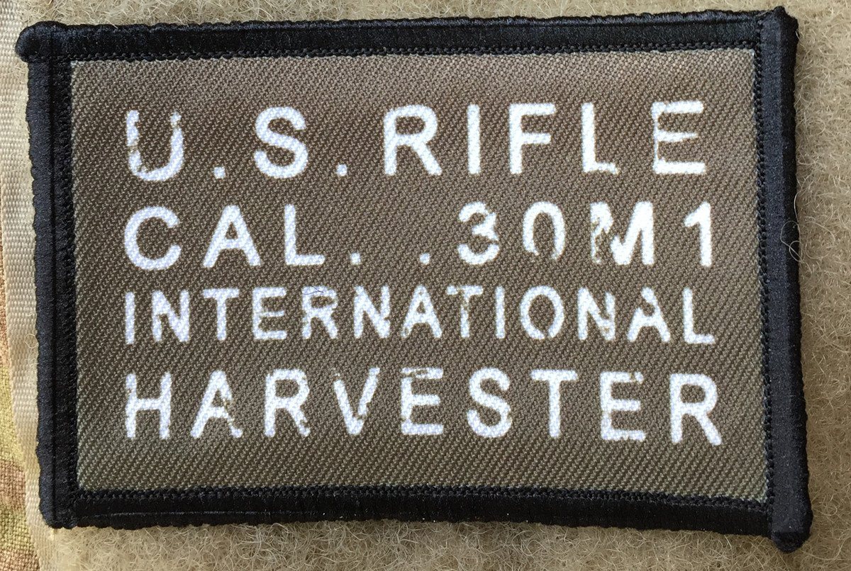 International Harvester M1 Garand Morale Patch Morale Patches Redheaded T Shirts