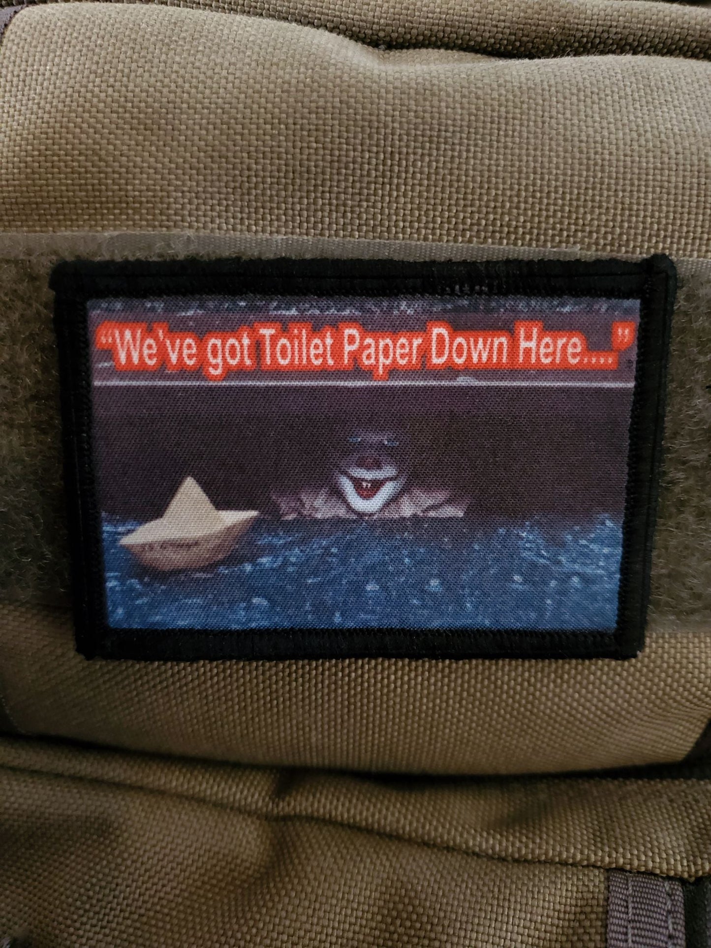 Pennywise It Toilet Paper Corona Virus Morale Patch