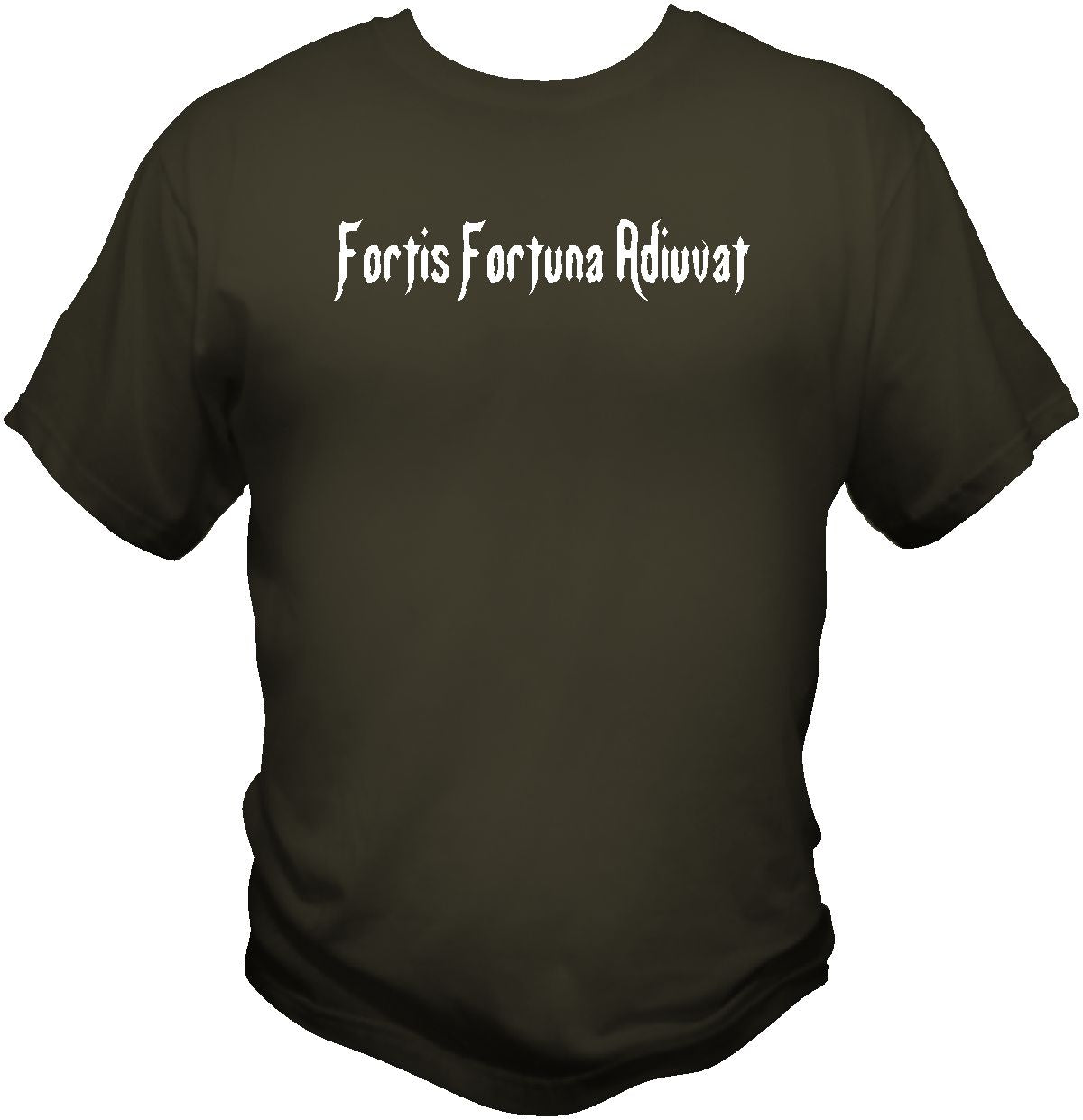 John Wick Fortis Fortuna Adiuvat T Shirt T Shirts Redheaded T Shirts Small Olive Drab
