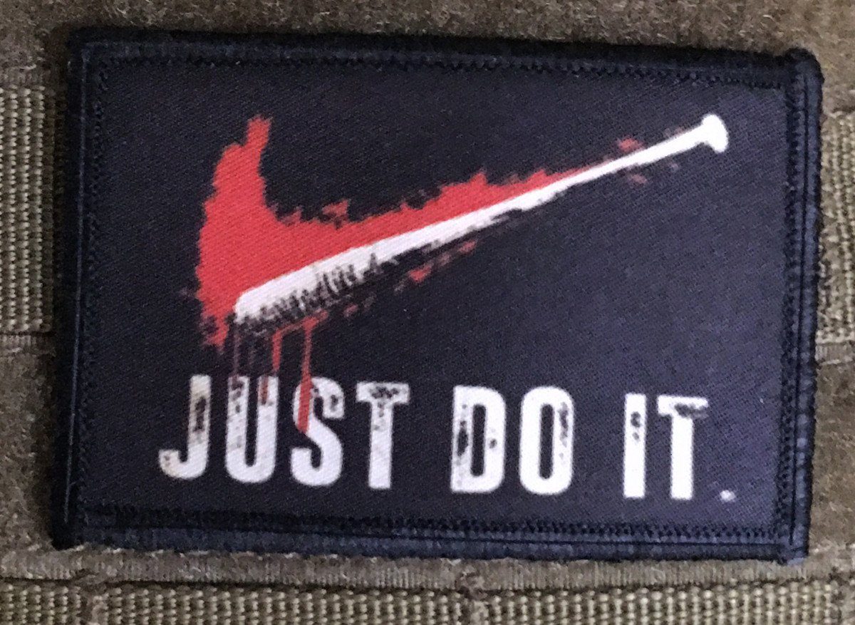 Just Do It Walking Dead Morale Patch Morale Patches Redheaded T Shirts