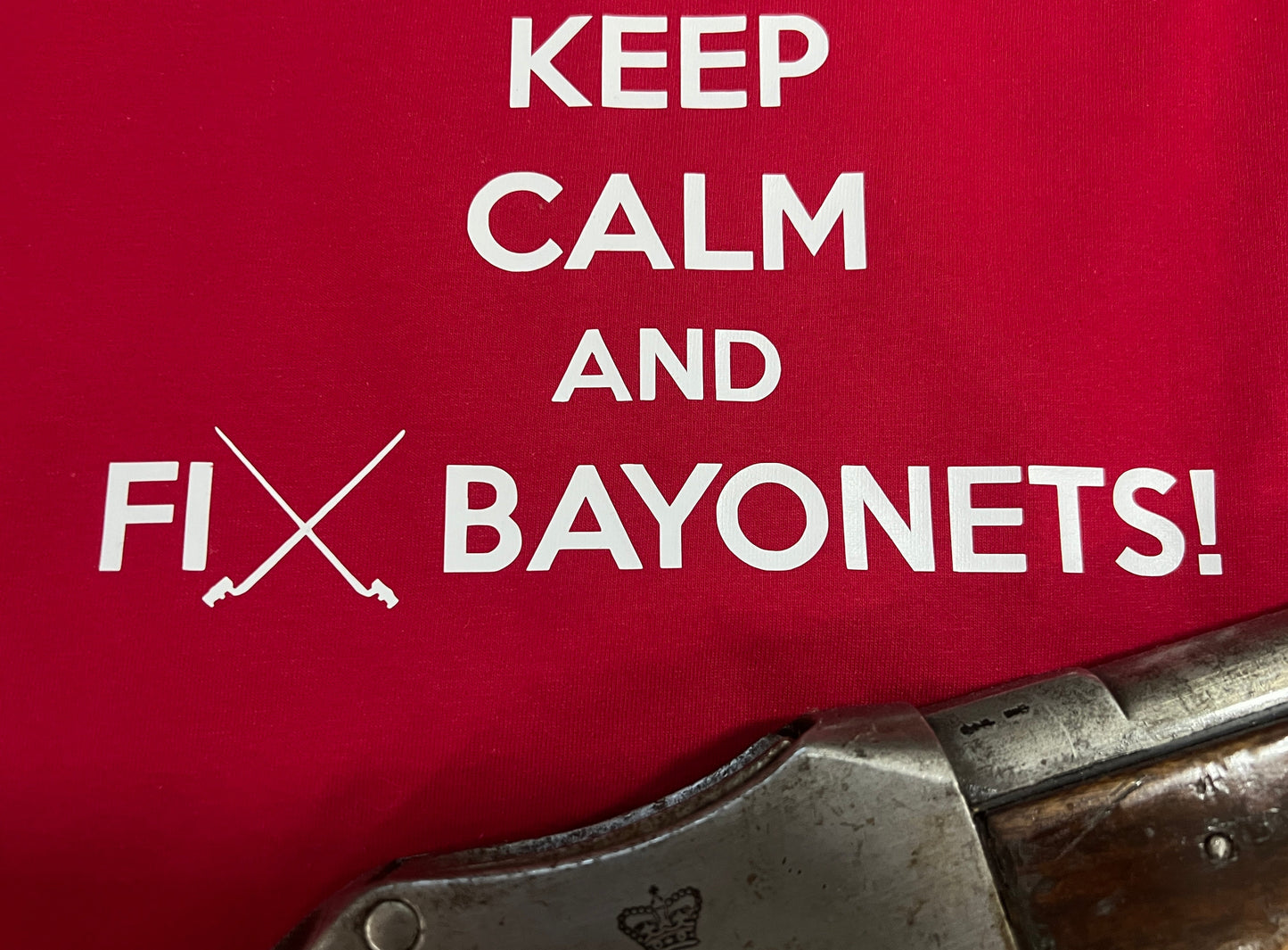 Keep Calm and Fix Bayonets! T Shirt T Shirts Redheaded T Shirts
