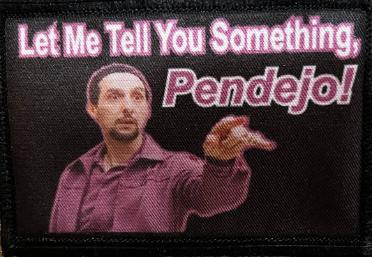 Let Me Tell You Something, Pendejo! Big Lebowski Jesus Morale Patch Morale Patches Redheaded T Shirts