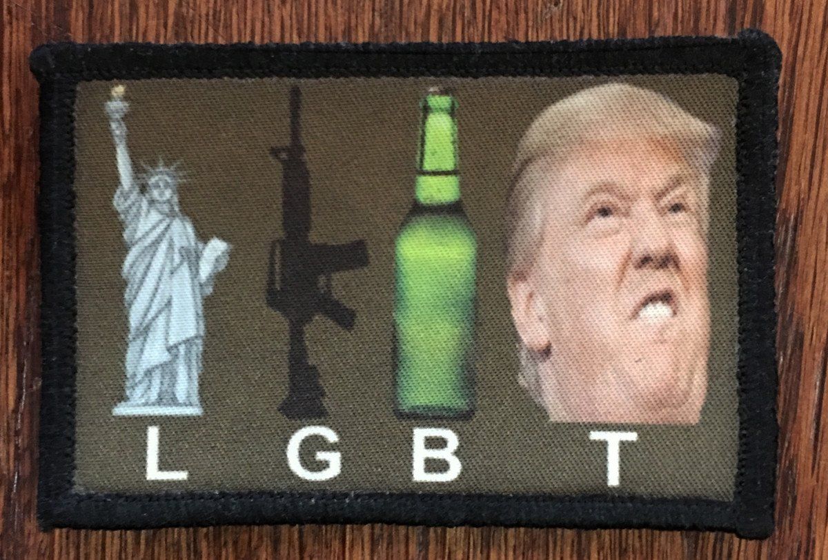 LGBT Trump Morale Patch Morale Patches Redheaded T Shirts