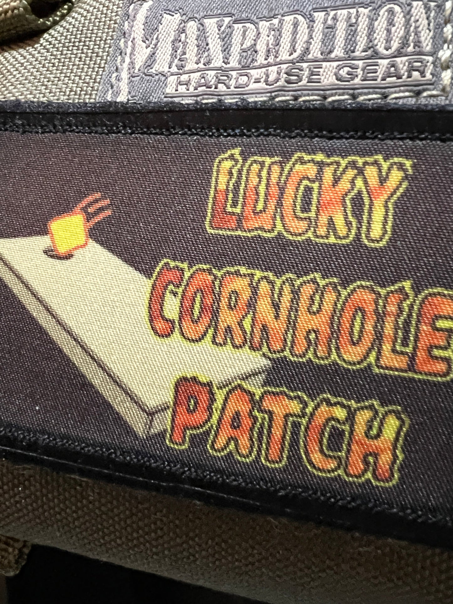 Lucky Cornhole Patch Morale Patch Morale Patches Redheaded T Shirts
