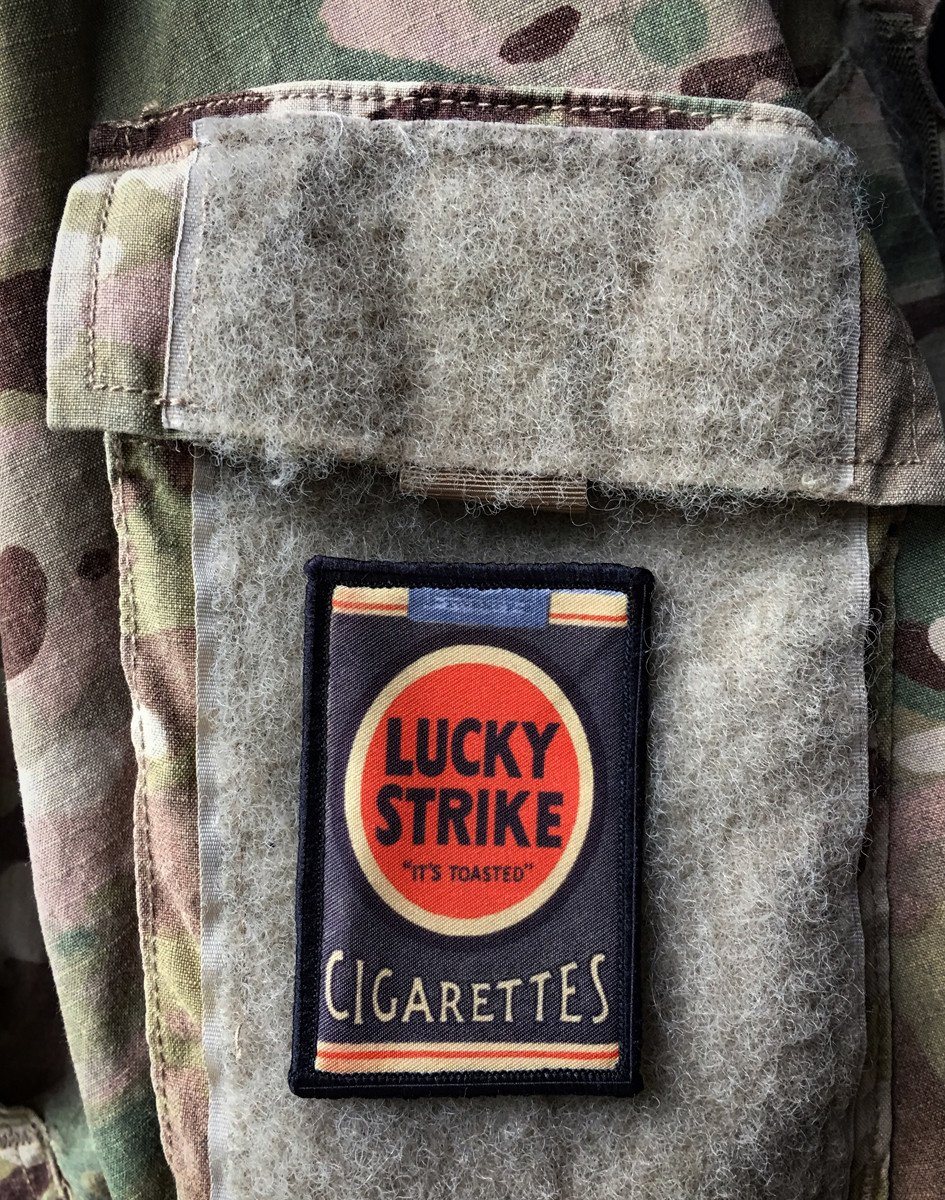 Lucky Strike Cigarettes Morale Patch Morale Patches Redheaded T Shirts