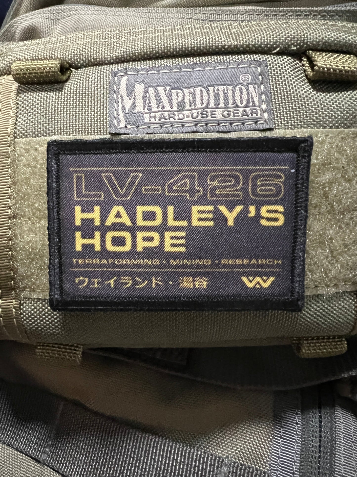 LV-426 Hadley's Hope Weyland Yutani Velcro Morale Patch Morale Patches Redheaded T Shirts 