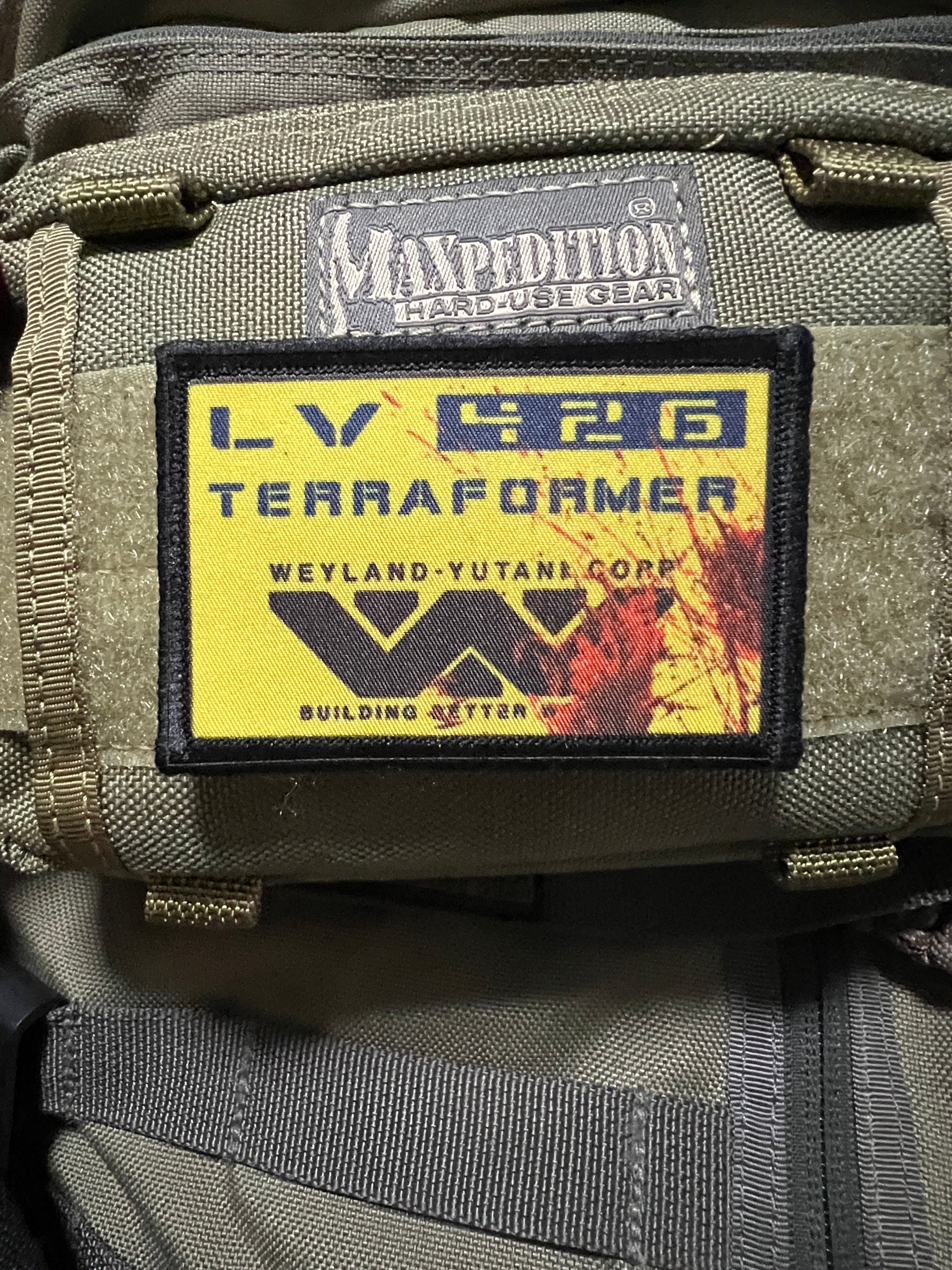 LV-426 Terraformer Weyland Yutani Velcro Morale Patch Morale Patches Redheaded T Shirts 