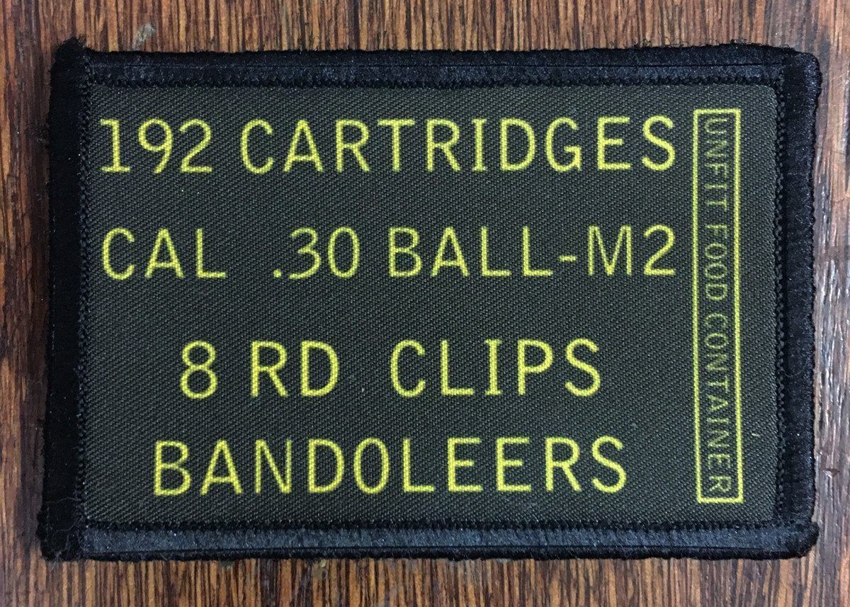 M1 Garand Ammo Can Morale Patch Morale Patches Redheaded T Shirts